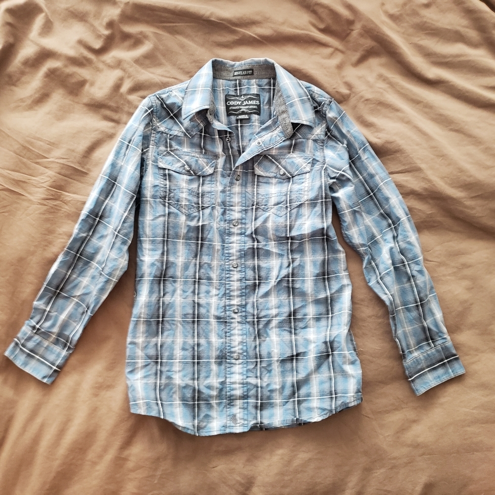Cody James Boy's Pearl Snap Size Small - Picture 2 of 4